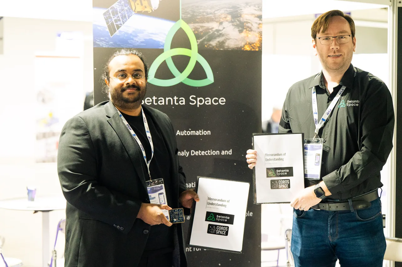 Setanta Space and COROS Space sign MOU